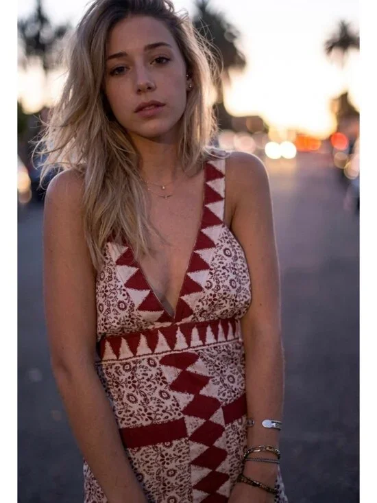 NWOT RARE Jen’s Pirate Booty Paisley Deep V Maxi Dress | Boho Southwestern Indie - Picture 3 of 16